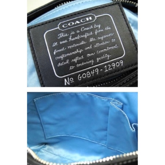 Coach Signature Stripe Studded Lurex Shoulder Bag - Picture 5 of 5